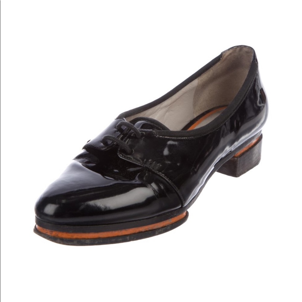Jason Wu Terese Patent Black Leather Oxfords - Picture 2 of 7